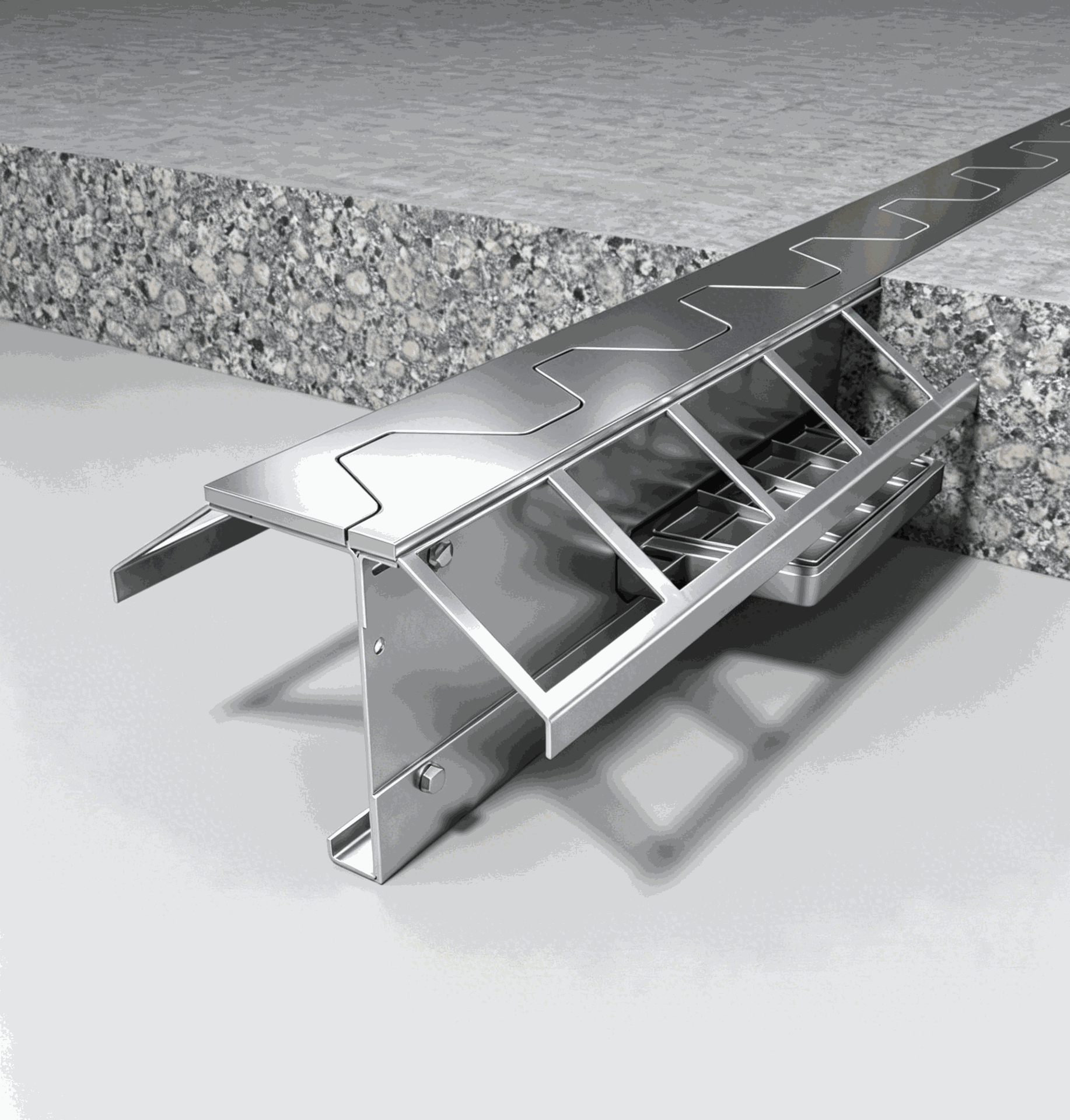 STD-3 Cover Plate — Armoured joint with galvanized finish