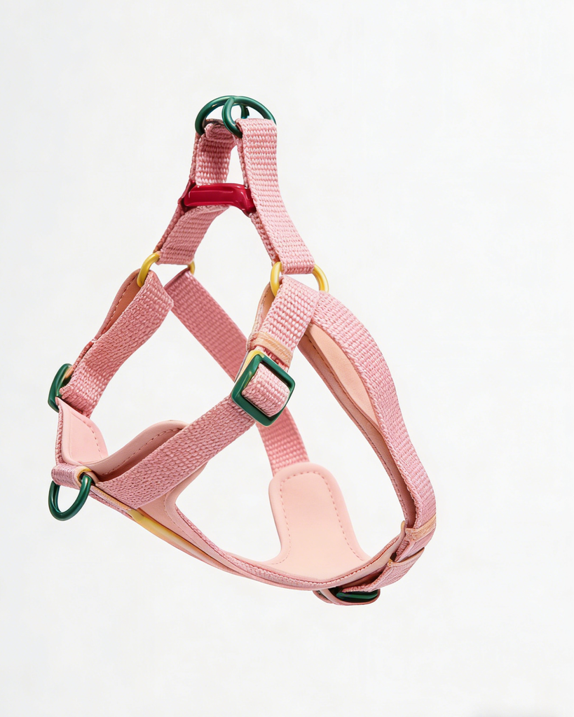 Pink Colorblock Pet Harness
