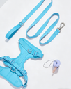 Light Blue Mesh Pet Travel Set