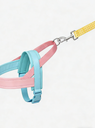 Pale Blue Light Pink Colorblock Pet Harness