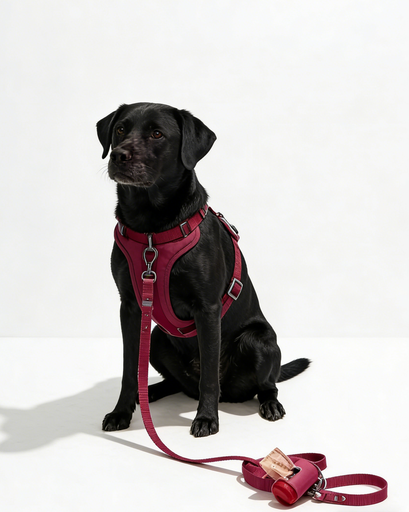 Dark Red Pet Harness